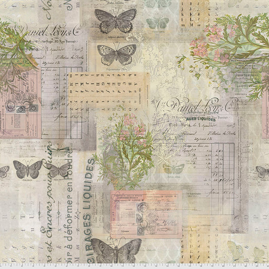Foundations - Botanical - Multi from Tim Holtz with Free Spirit Fabrics