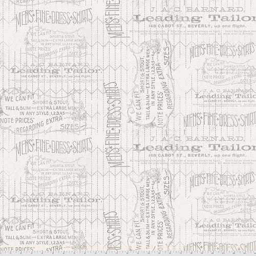 Monochrome - Tailored - Linen - from Tim Holtz with Free Spirit Fabrics