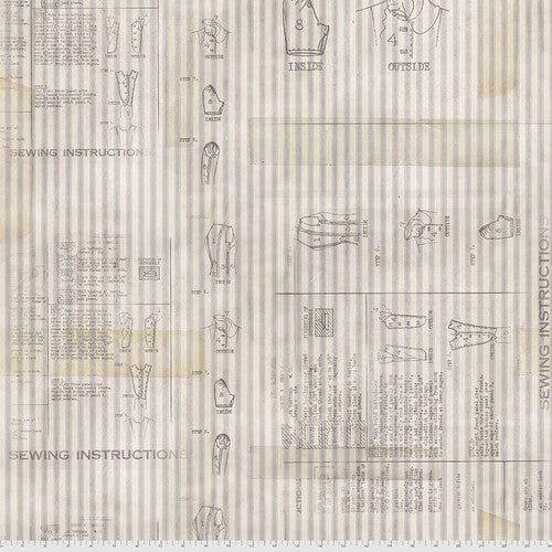 Monochrome - Sewing Instructions - Linen - from Tim Holtz with Free Spirit Fabrics