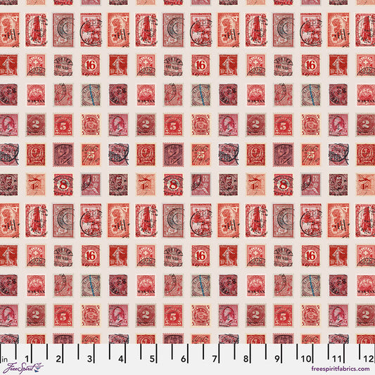 Eclectic Elements Palette Red - Stamps by Tim Holtz with Free Spirit Fabrics