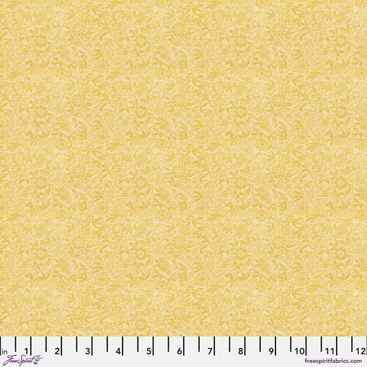 Eclectic Elements Palette Yellow - Tiny Print by Tim Holtz with Free Spirit Fabrics