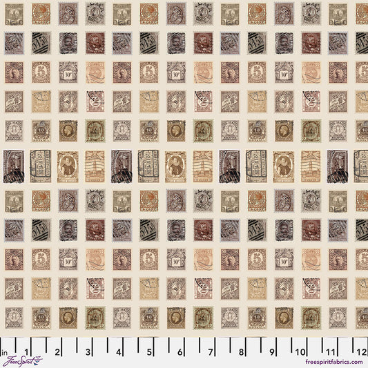 Eclectic Elements Palette Neutral - Stamps by Tim Holtz with Free Spirit Fabrics