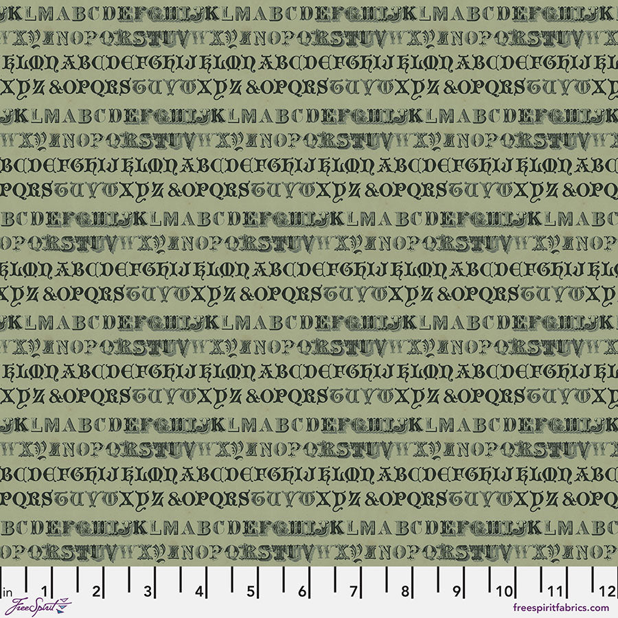Eclectic Elements Palette Green - Typography by Tim Holtz with Free Spirit Fabrics