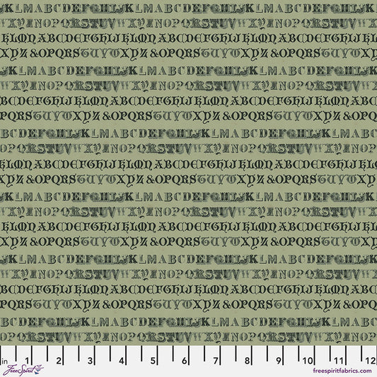 Eclectic Elements Palette Green - Typography by Tim Holtz with Free Spirit Fabrics