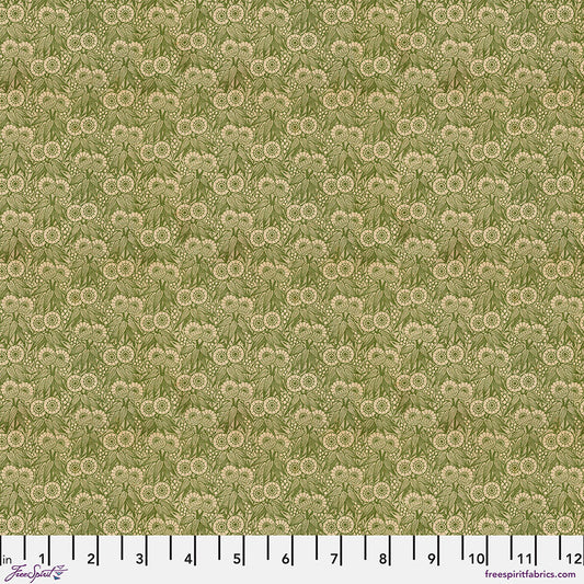 Eclectic Elements Palette Green - Tiny Print by Tim Holtz with Free Spirit Fabrics