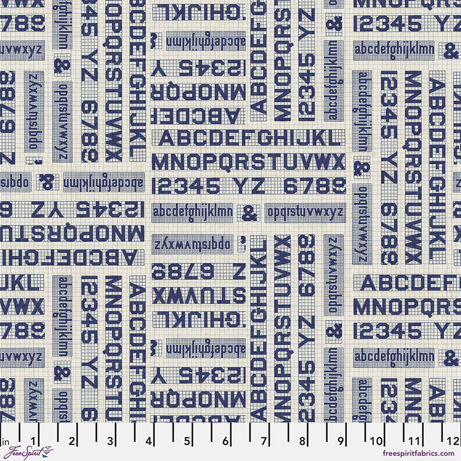 Eclectic Elements Palette Indigo Bundles by Tim Holtz with Free Spirit Fabrics