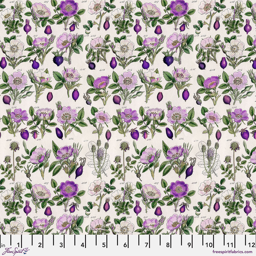 Eclectic Elements Palette - Botanical - Purple (Half Yard Cut) - by Tim Holtz with FreeSpirit Fabrics