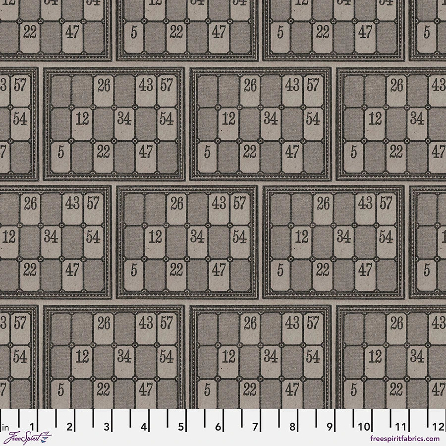 Eclectic Elements Palette Charcoal - Numbers - by Tim Holtz with FreeSpirit Fabrics