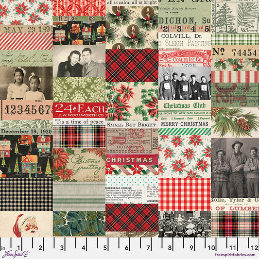 Eclectic Elements Palette Seasonal - Christmas Collage - by Tim Holtz with FreeSpirit Fabrics
