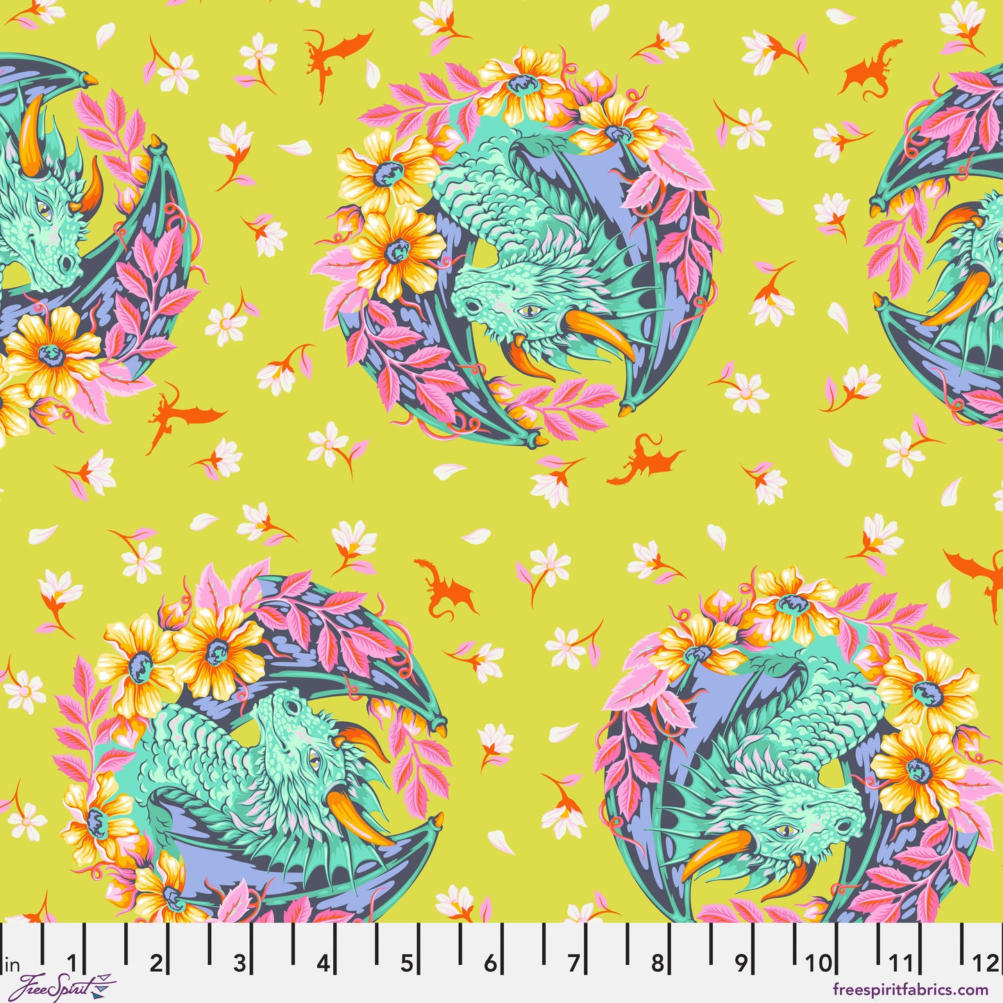 Legendary - Dragon Ball She in April - by Tula Pink with FreeSpirit Fabrics