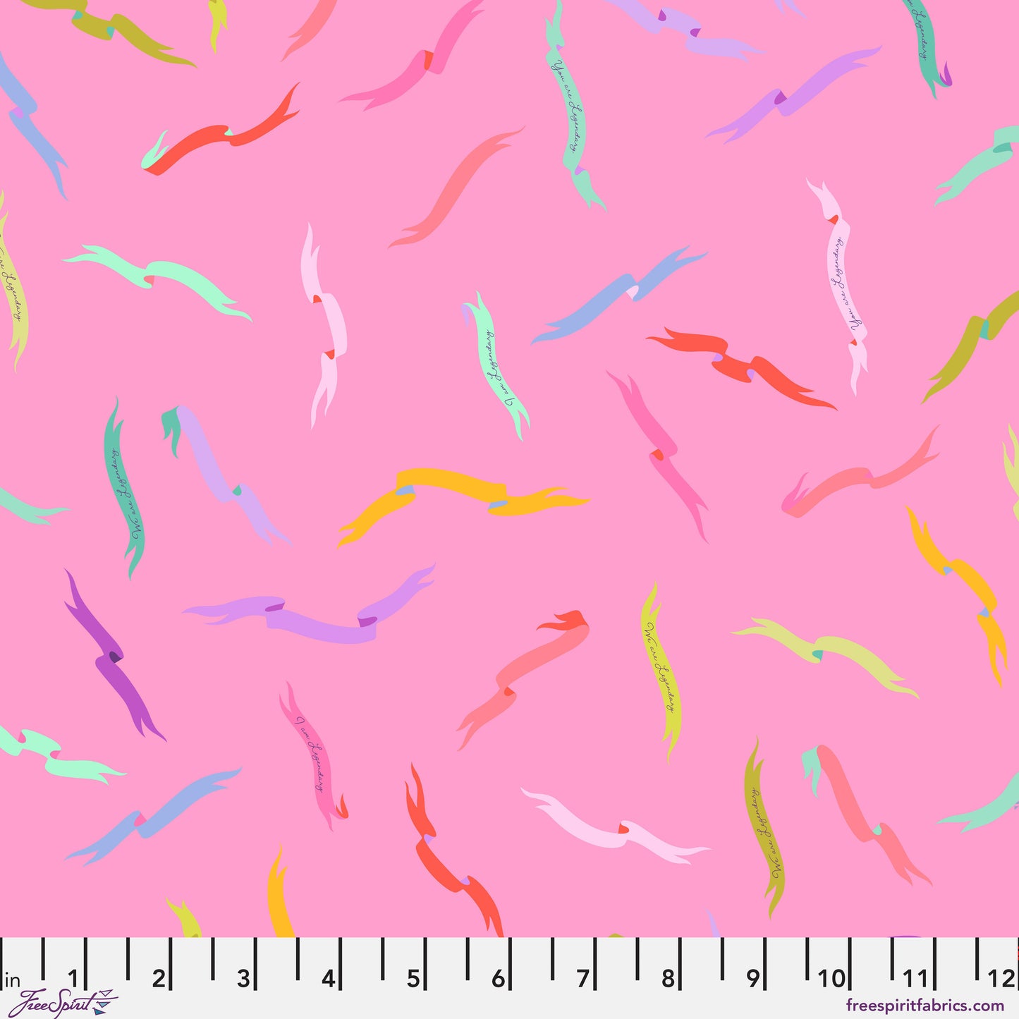 Legendary - Gentle Reminder in Wild Orchid - by Tula Pink with FreeSpirit Fabrics