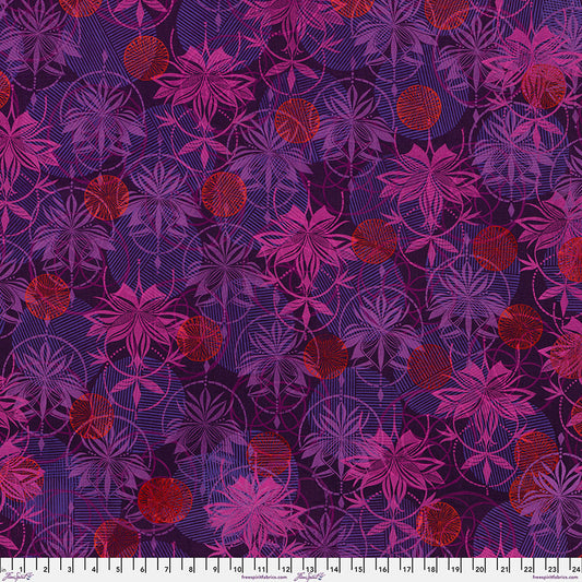 Grace Fabric - Fearless - Aubergine by Valori Wells with Free Spirit