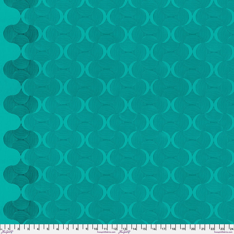 Grace Fabric - Mindful - Teal by Valori Wells with Free Spirit