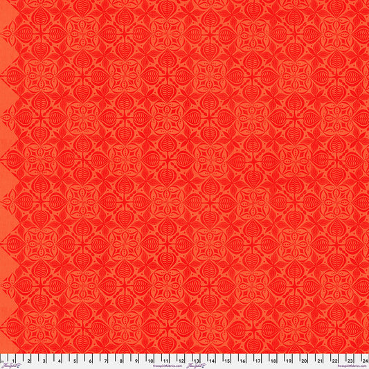 Grace Fabric - Curious - Tangerine by Valori Wells with Free Spirit