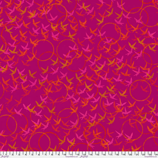 Findings - Flying Free - Fuchsia by Valori Wells with FreeSpirit Fabrics