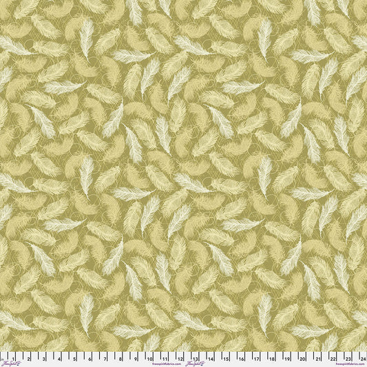 Findings - SM Feathers - Gold by Valori Wells with FreeSpirit Fabrics