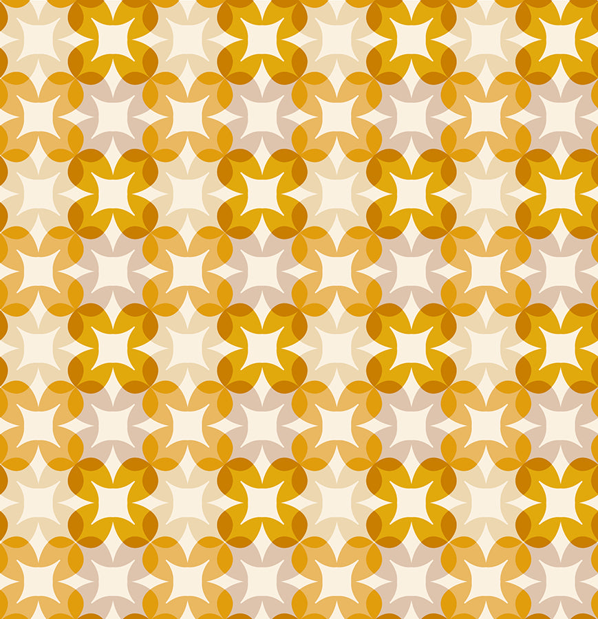 Woodland Park Fabric - Flower Plaid - Goldenrod (Half Yard Cut) by Rashida Coleman Hale with Ruby Star Society