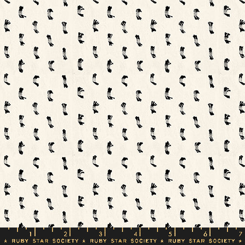 Warp & Weft Ooh Lucky Yarn Dyed Woven - Flicker | Natural Black by Alexia Abegg with Ruby Star Society