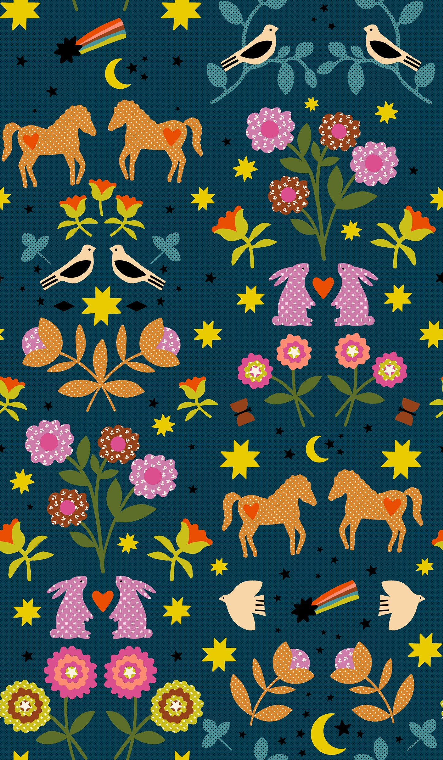 Mystic Fable - Applique in Galaxy - by Alexia Marcelle Abegg with Ruby Star Society