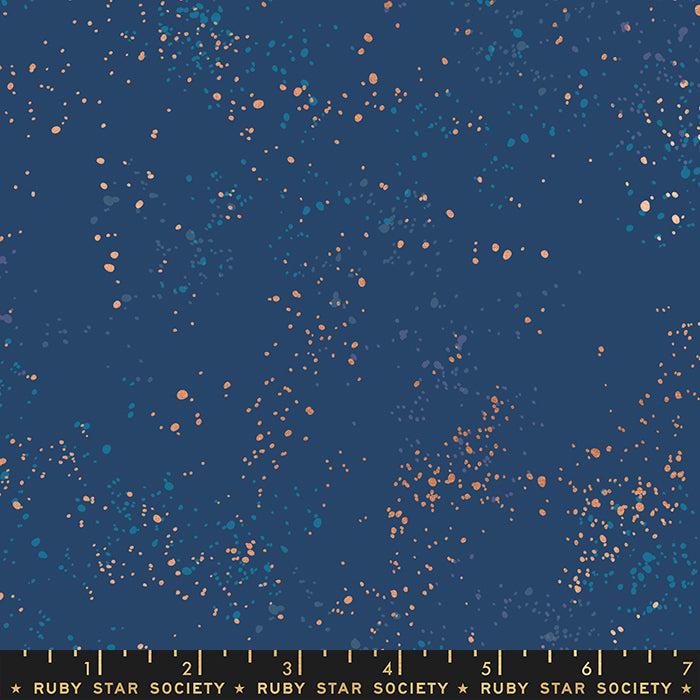 Speckled Metallic Fabric - Bluebell - by Rashida Coleman Hale with Ruby Star Society