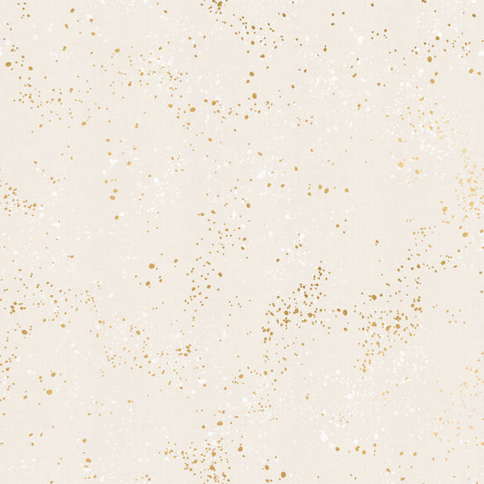 Speckled Metallic Fabric - White Gold - by Rashida Coleman Hale with Ruby Star Society