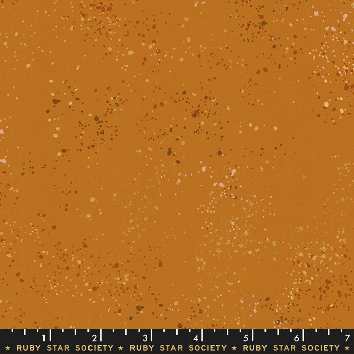 Speckled Metallic Fabric - Earth - by Rashida Coleman Hale with Ruby Star Society