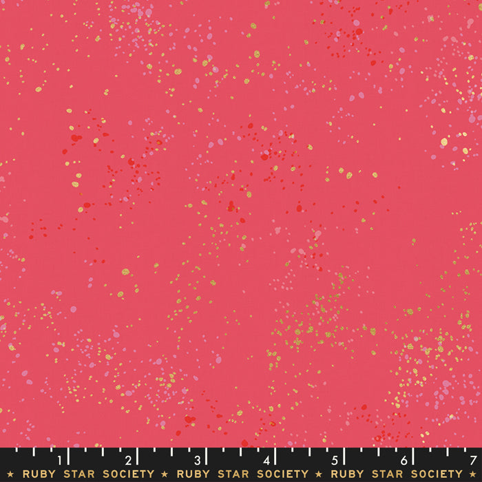 Speckled Metallic Fabric - Strawberry - by Rashida Coleman Hale with Ruby Star Society