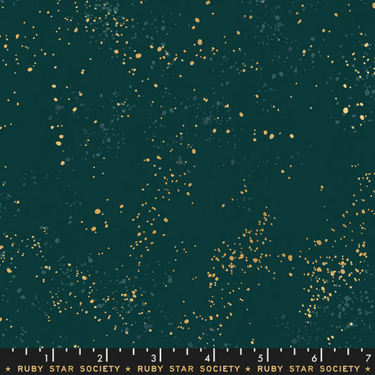 Speckled Metallic Fabric - Pine - by Rashida Coleman Hale with Ruby Star Society