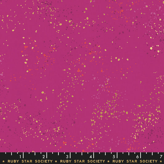 Speckled Metallic Fabric - Berry - by Rashida Coleman Hale with Ruby Star Society