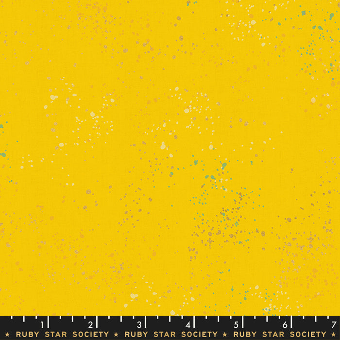 Speckled Metallic Fabric - Sunshine - by Rashida Coleman Hale with Ruby Star Society