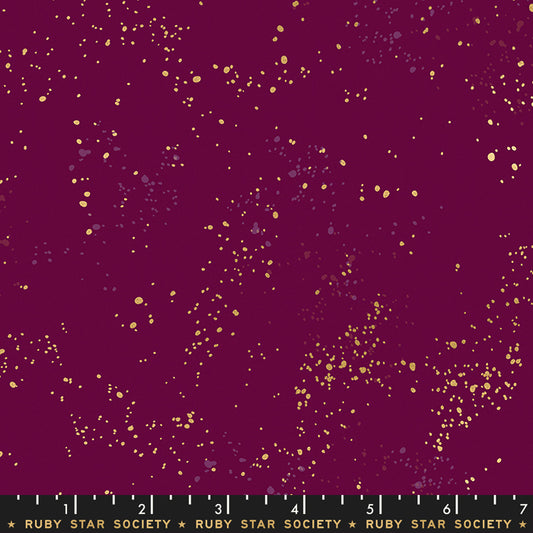 Speckled Metallic Fabric - Purple Velvet - by Rashida Coleman Hale with Ruby Star Society