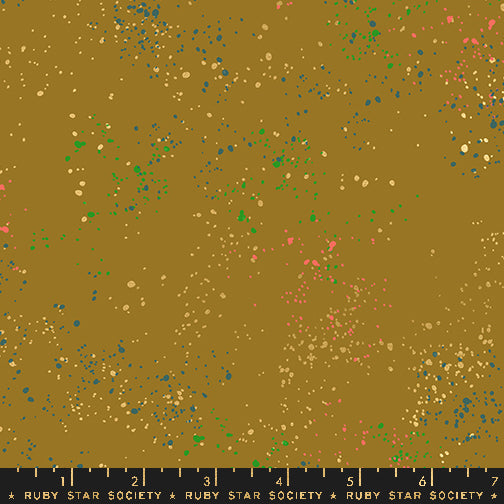 Speckled Metallic Fabric - Suede - by Rashida Coleman Hale with Ruby Star Society