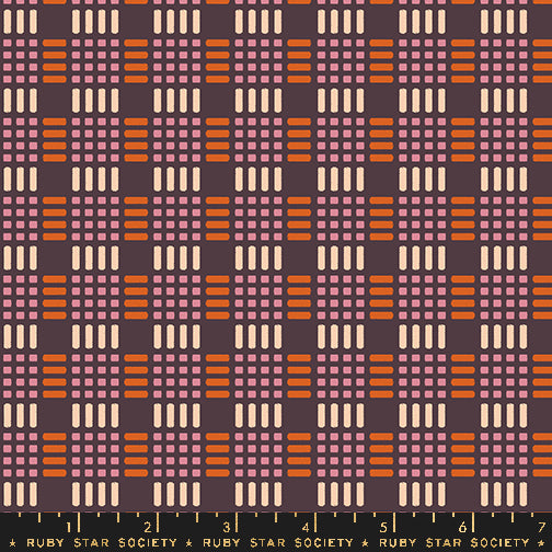 Geometry – Parallel – Eggplant – by Ruby Star Society with Moda Fabrics