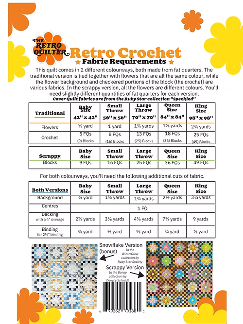 Retro Crochet Quilt Pattern by The Retro Quilter
