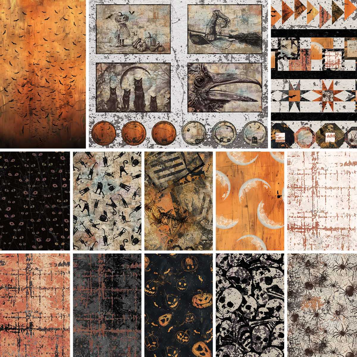 Scary Spice bundles - by Funny Girl with Studio E Fabrics