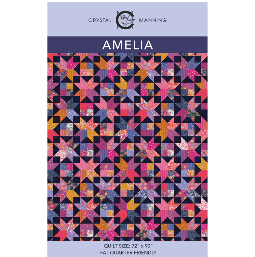 Amelia Quilt Pattern (72" x 90") by Crystal Manning