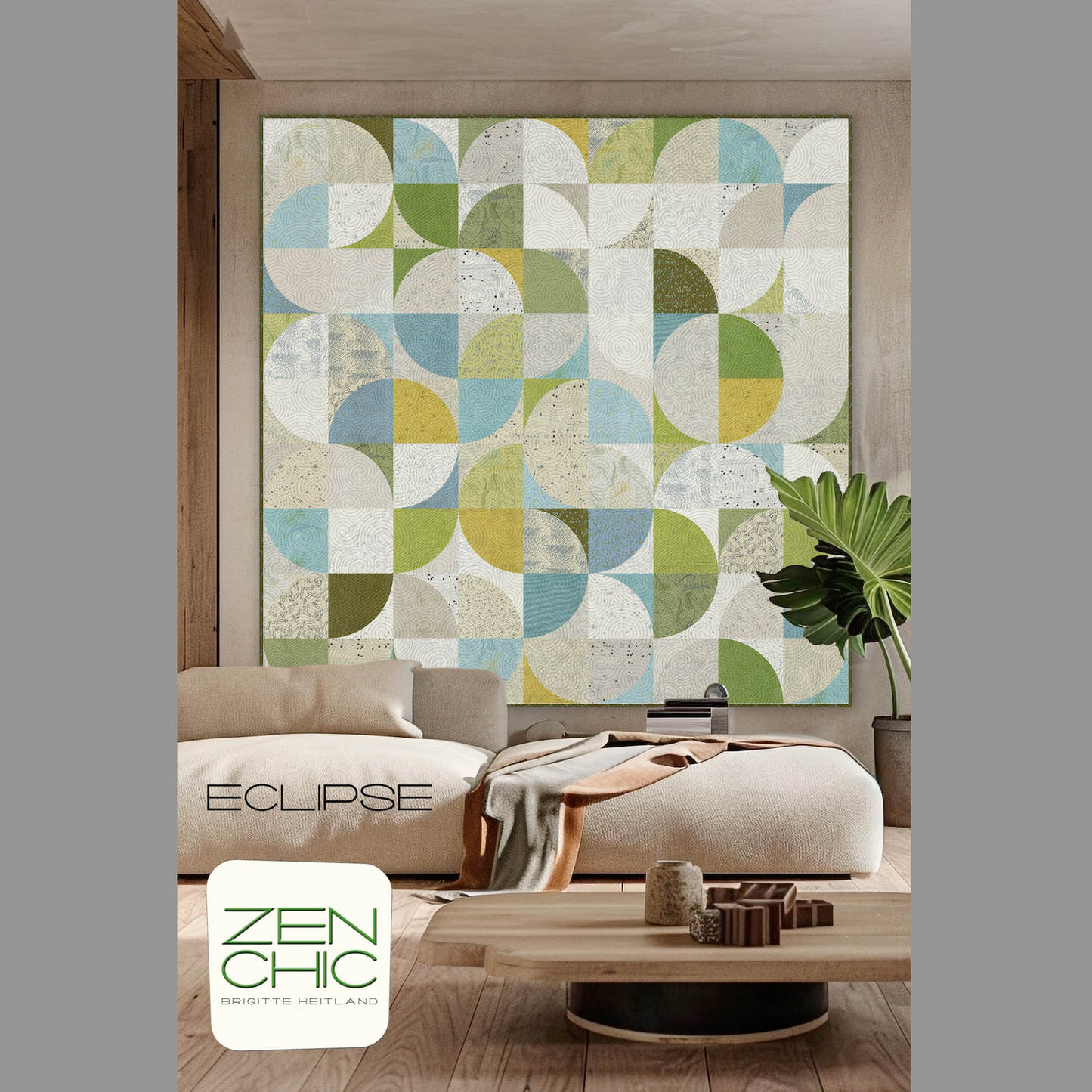 Eclipse 73" x 73" Quilt Pattern from Zen Chic