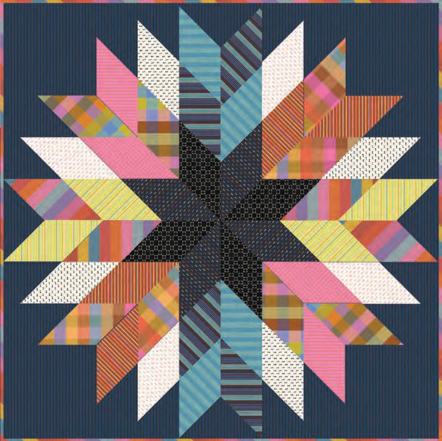 Homestead Star Quilt Pattern - 60" x 60" by Plains & Pine