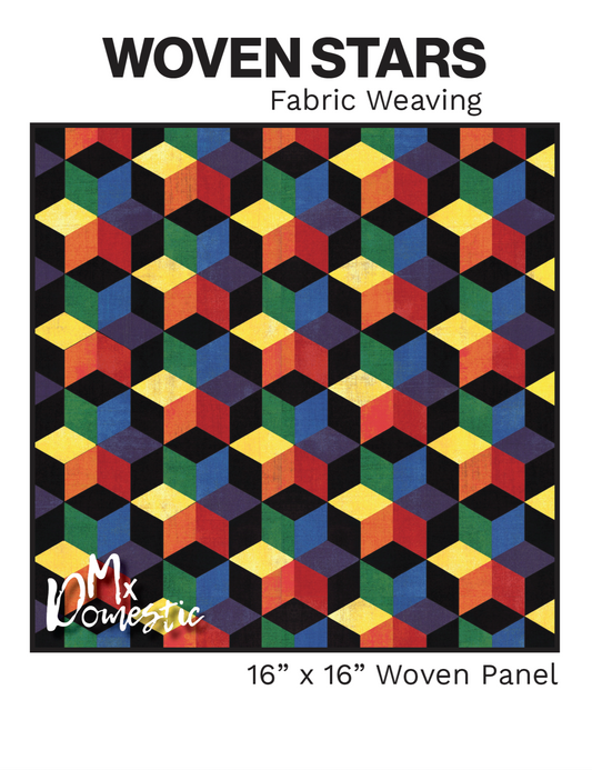 Stoffwebmuster „Woven Stars Variations“ von WEFTY