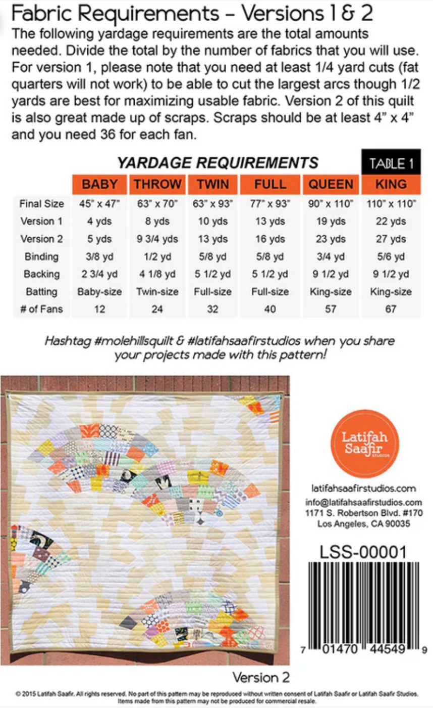Molehills Quilt Pattern by Latifah Saafir Studios – First Edition