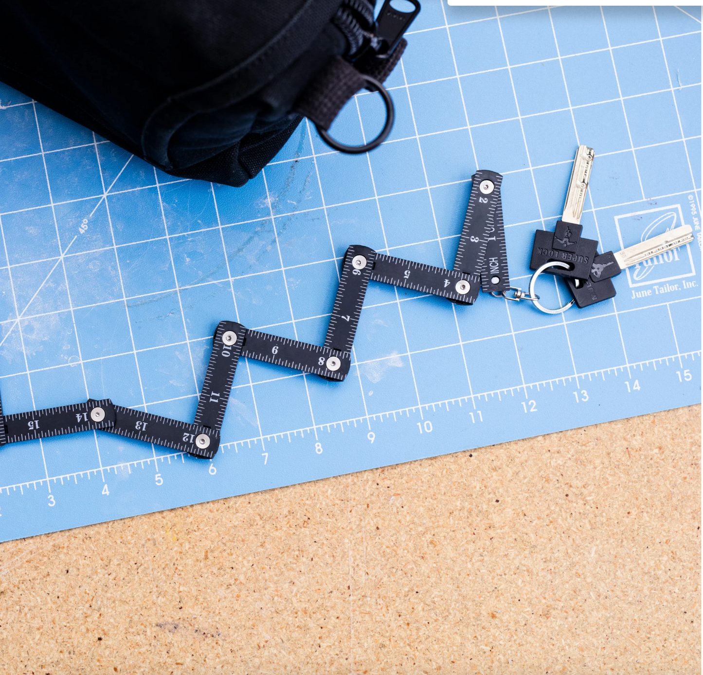 Mini Folding Ruler Keychain by Kikkerland