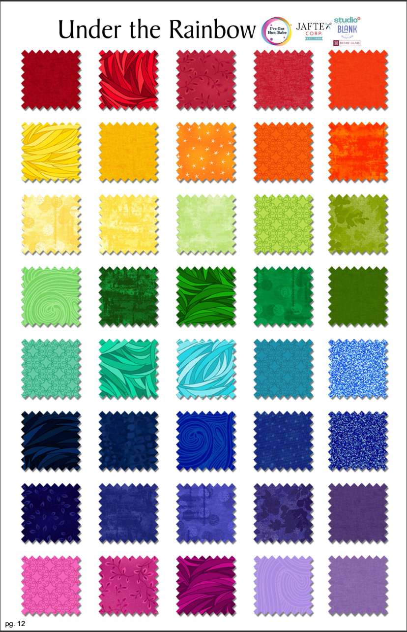 Over & Down Under Quilt Kit – Featuring Under the Rainbow
