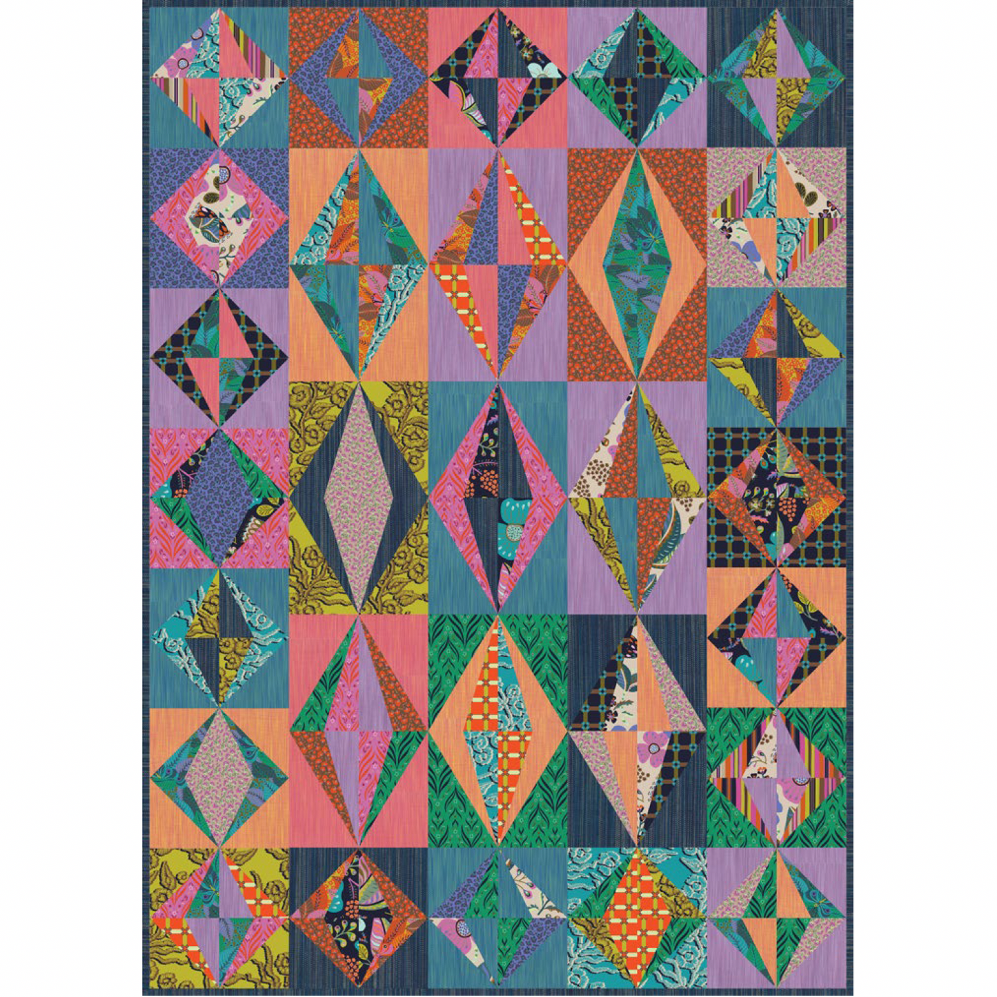 Lava Lamps Quilt Kit – featuring Camouflage by Kathy Doughty for FIGO Fabrics