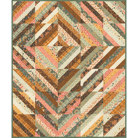 String Me Along Quilt Kit – Featuring Acorn Hollow by BasicGrey with Moda Fabrics