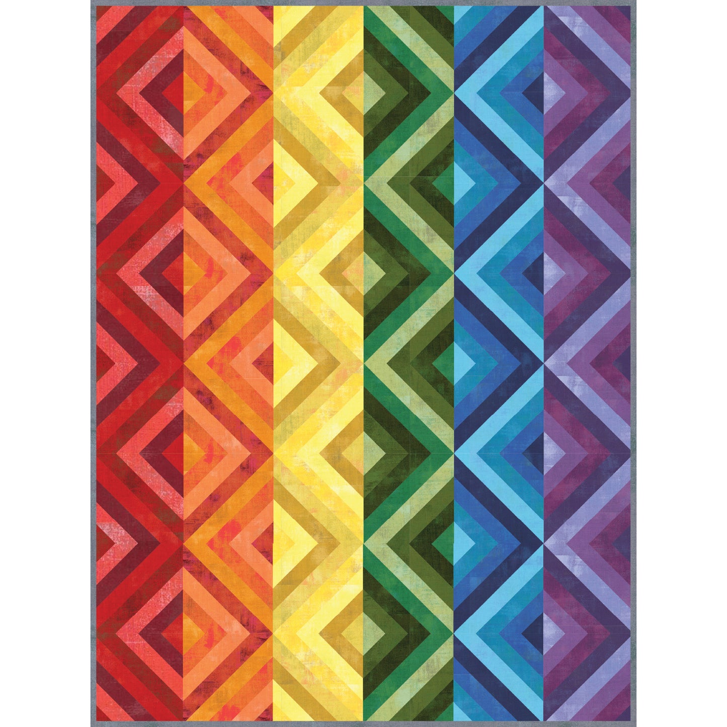 String of Diamonds Quilt Kit – Featuring Grunge by BasicGrey for Moda