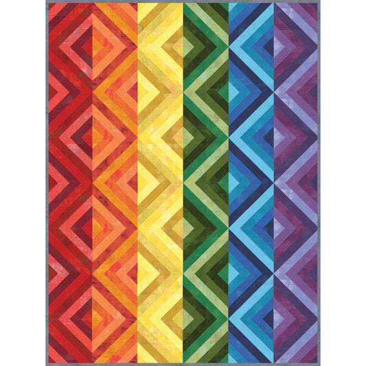 String of Diamonds Quilt Kit – Featuring Grunge by BasicGrey for Moda