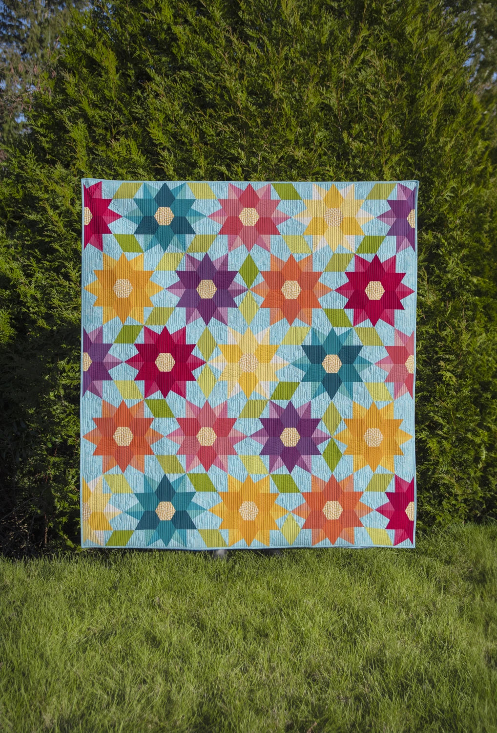 Dancing Dahlia Quilt Pattern - by Krista Moser