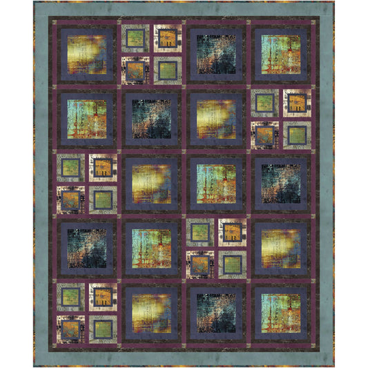 Tilework Quilt Kit – Featuring Abandoned & Provisions by Tim Holtz