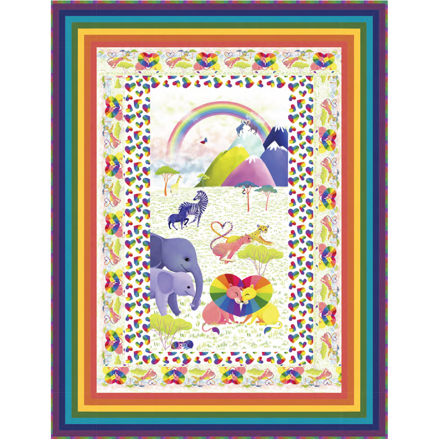 Wild Love Quilt Kit – Featuring Love in the Wild by Katy Tanis