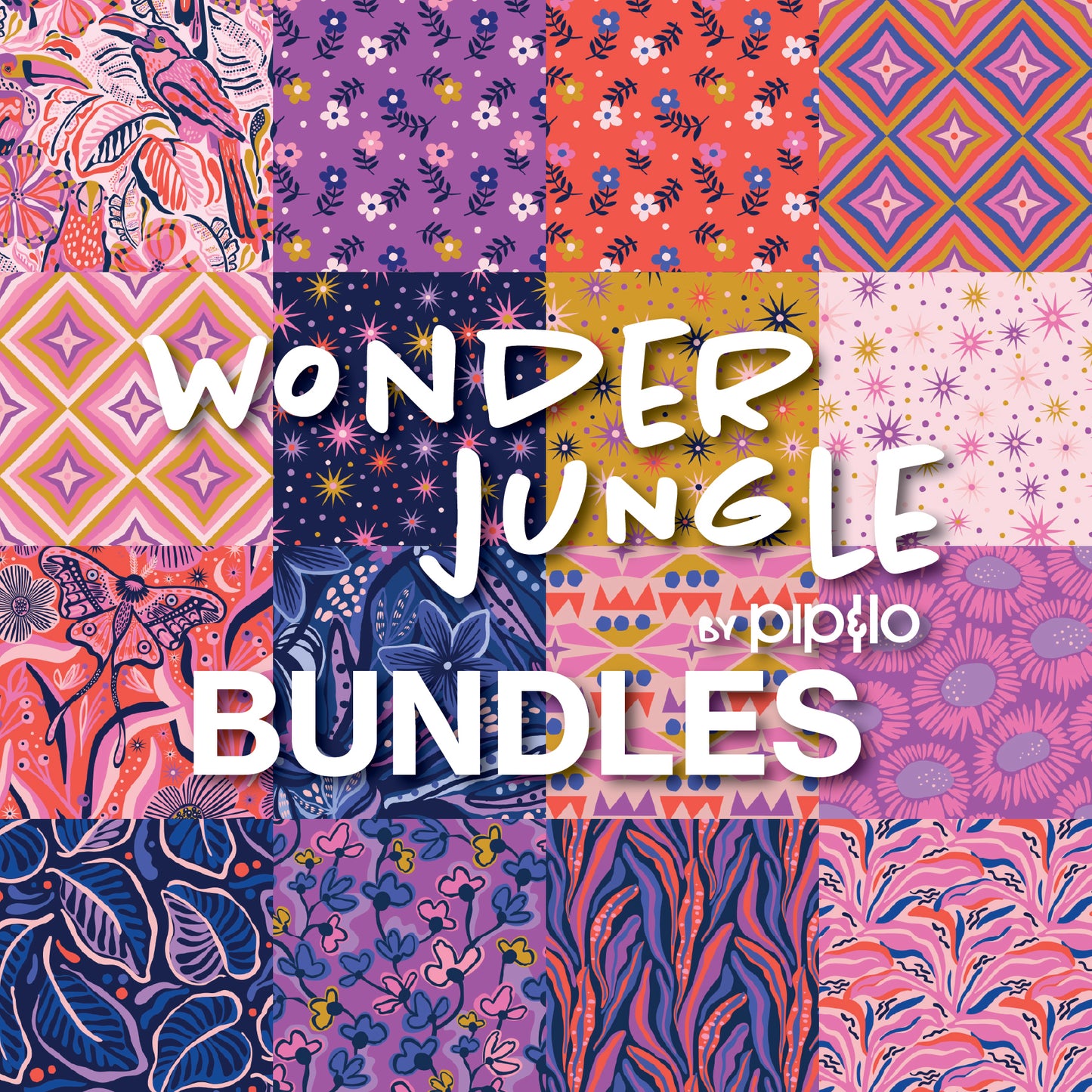 Wonder Jungle Bundles by Pip & Lo with Cloud9 Fabrics